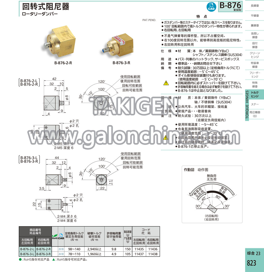 takigen B-876-2-R